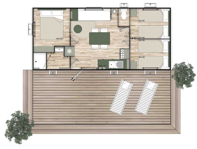 Plan Mobil-home Trigano Nest NEST