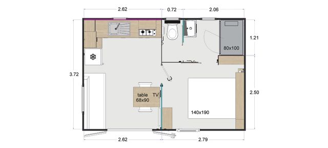 Plan Mobil-home Rapidhome Lodge Lodge 61