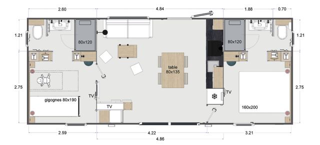 Plan Mobil-home Rapidhome Elégance Elégance 2020