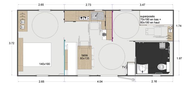 Plan Mobil-home Rapidhome Lodge Lodge 87 PMR